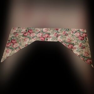 Floral Swag and Valance Curtain Set